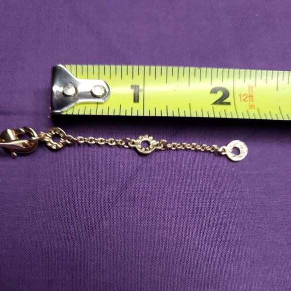 Baublebar Signed Long Gold Tone, Faux Pearl & Rhinestone Accent Tassel Necklace - Picture 8 of 12